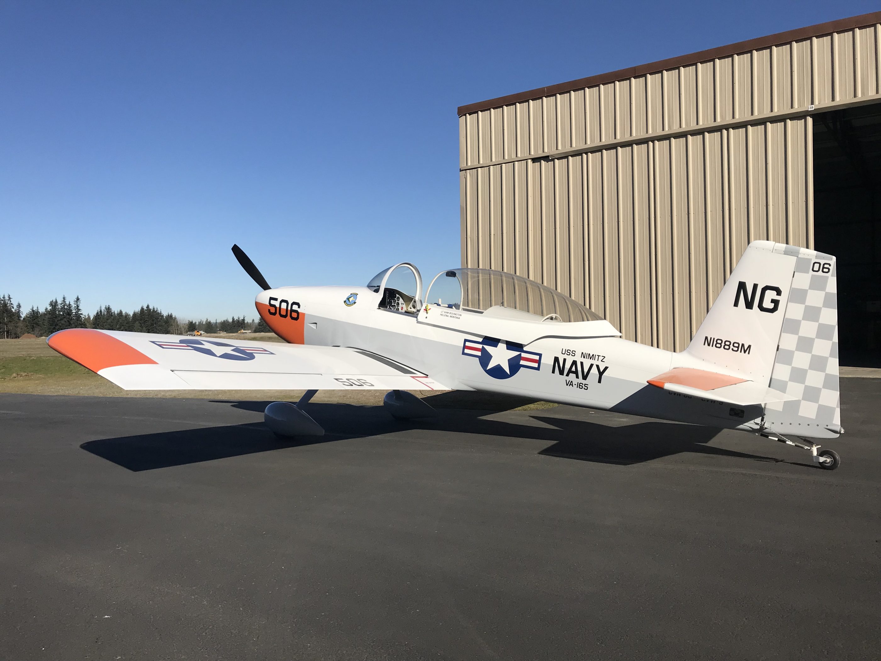 Sam Bovington's RV8 Van's Aircraft Total Performance RV Kit Planes